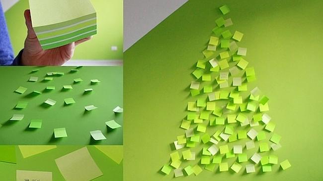 If you've got a pile of spare post-it notes lying around, this could work. Picture: Pinterest/lafactoria...