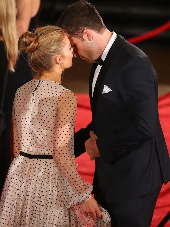 Sam thanked Sasha for helping her feel at ease during the ceremony. Picture: Scott Barbour/Getty Images