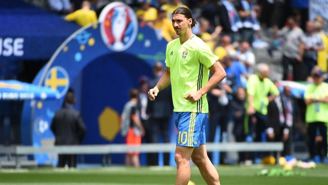 Sweden's forward Zlatan Ibrahimovic.