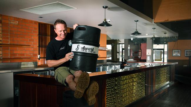 Adam Tomlinson in the once-popular Stalwart Ale House and Brewing in Nambour, which suffered through the pandemic. P