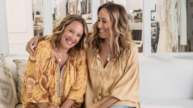 Elizabeth Abegg and Isabella Pennefather, founders of Spell fashion label. Picture: Supplied.