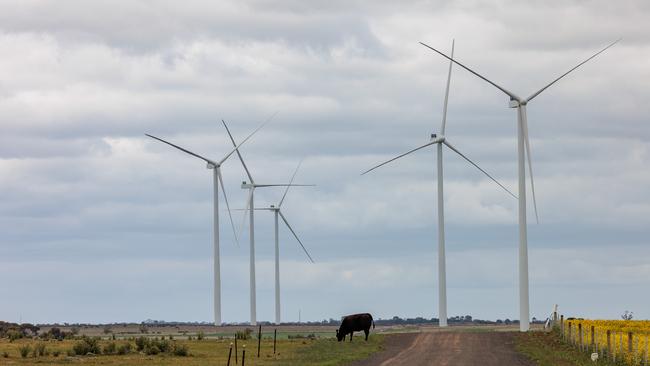 The Golden Plains Wind Farm in Rokewood. Picture: NewsWire/Nadir Kinani