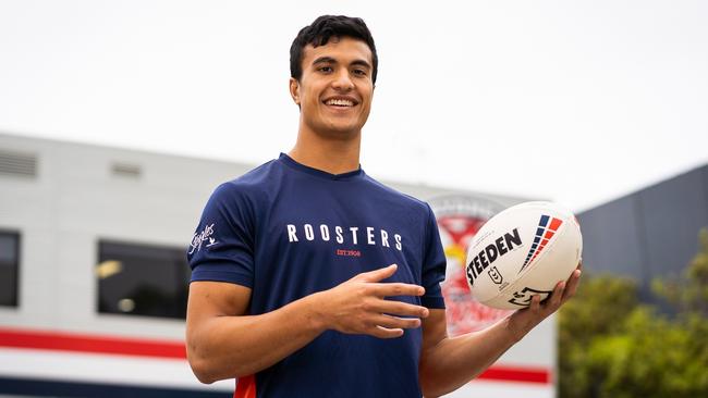 Sydney Roosters new signing Joseph Suaalii. Picture: Roosters Digital