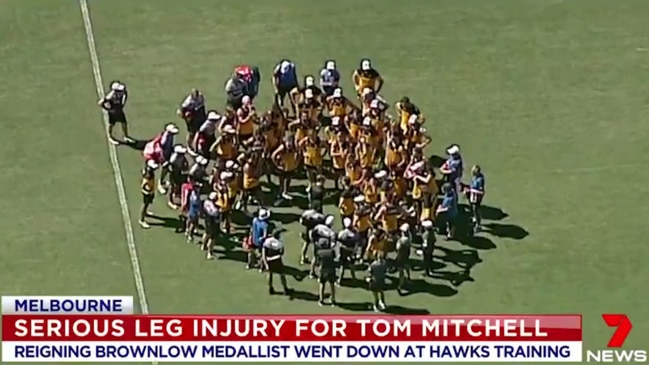 Tom Mitchell training injury