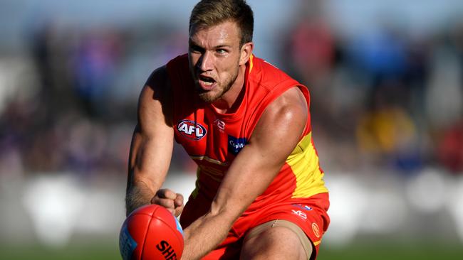 Sam Day in action during Gold Coast’s loss to the Bulldogs.