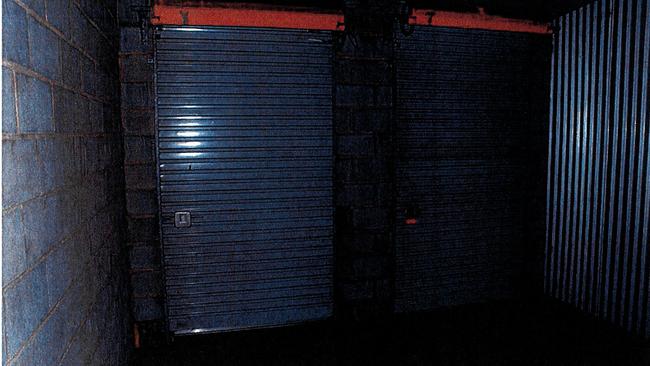 The southwest Sydney storage shed in which university student Jamie Gao was killed by Roger Rogerson and Glen McNamara. Supplied