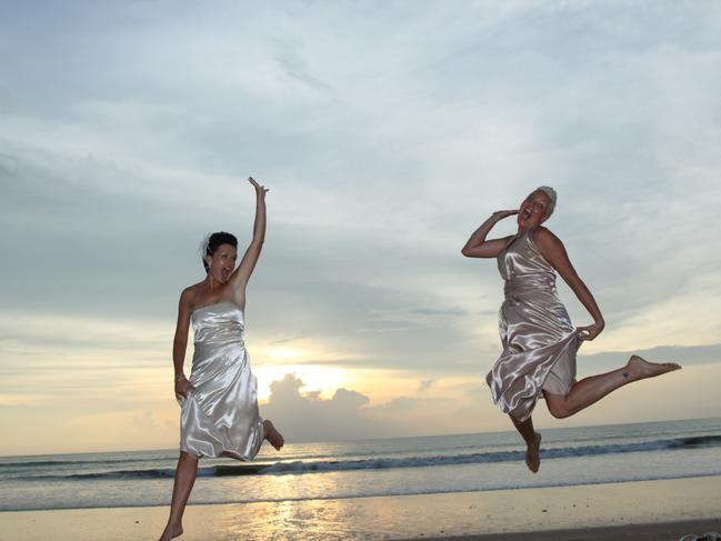 Caroline and Vicki on their big day. (Pic: Supplied)