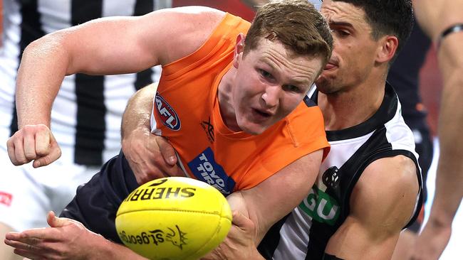 Tom Green is the AFL’s Rising Star nominee for Round 4. Picture: Phil Hillyard