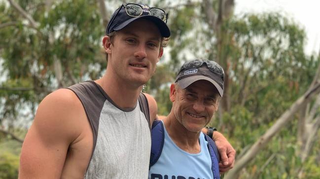 Bews’s father Andrew has a foot in each camp. Picture: Instagram