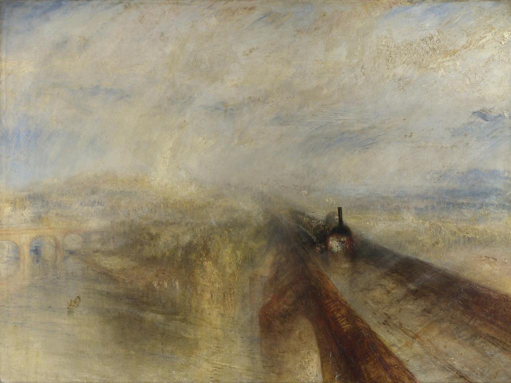 Rain, Steam and Speed by JMW Turner. National Gallery, London