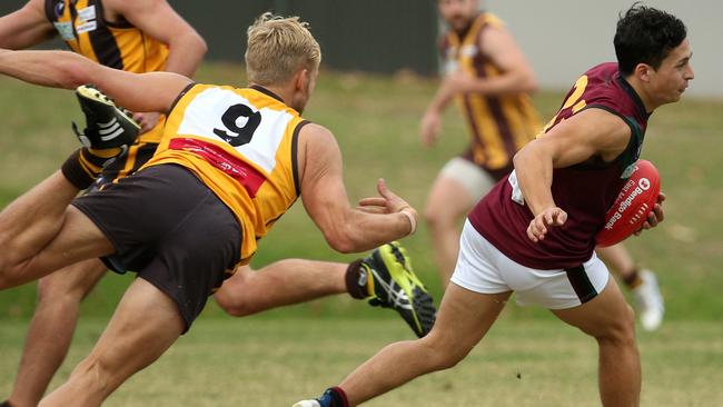 Hawthorn and MHSOB do battle last year. Picture: Hamish Blair