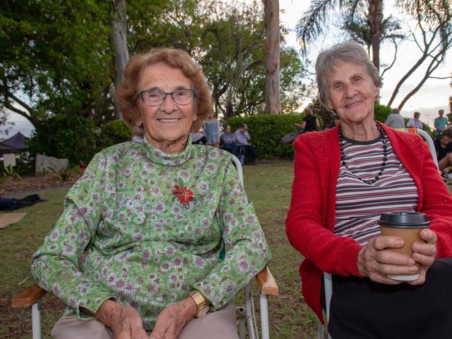 Doreen Sabbury and Eunice Cowell at the 2018 Gatton Christmas Carnival