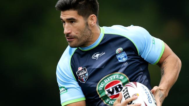 James Tamou knows his Blues jersey is under threat.