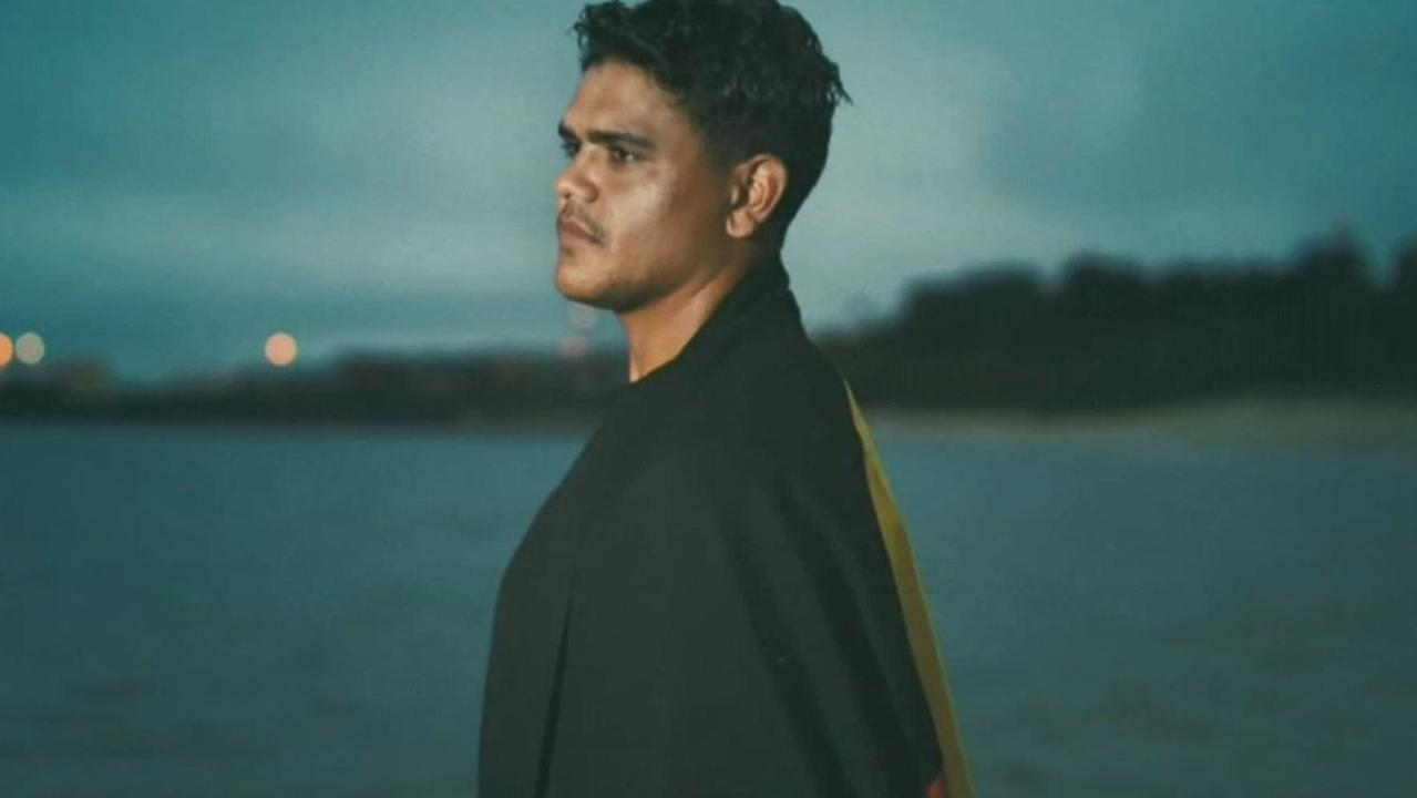 Latrell Mitchell in the NRL advertisement