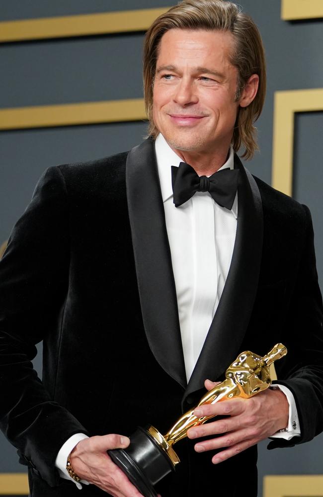 Last year’s Best Supporting Actor winner Brad Pitt will be presenting an award at this year’s Oscars. Picture: Rachel Luna/Getty Images