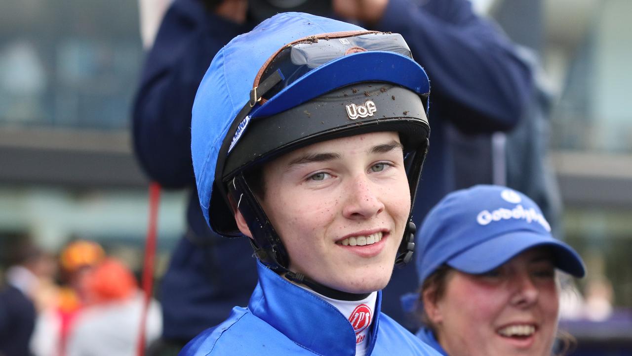 Talented apprentice Zac Lloyd rides Rosovo for trainer James Cummings. Picture: Grant Guy