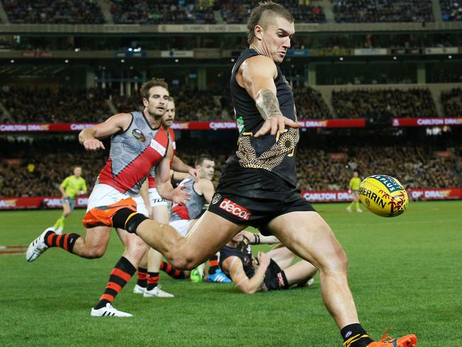 Dustin Martin missed out on All-Australian selection but could make his mark on Brownlow night. Picture: Colleen Petch