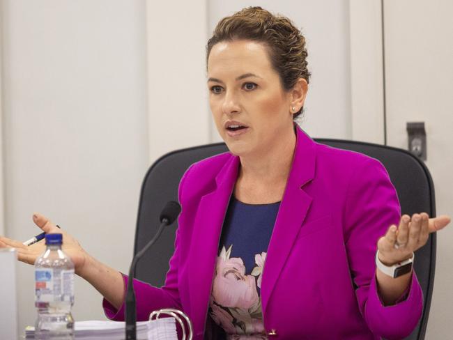 Leader of the Opposition Lia Finocchiaro during Estimates Committee in Parliament on Tuesday, June 14. Picture: Floss Adams.
