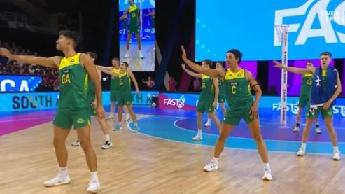 The Kelpies danced to NSYNC’s Bye Bye Bye. Photo: Channel 7