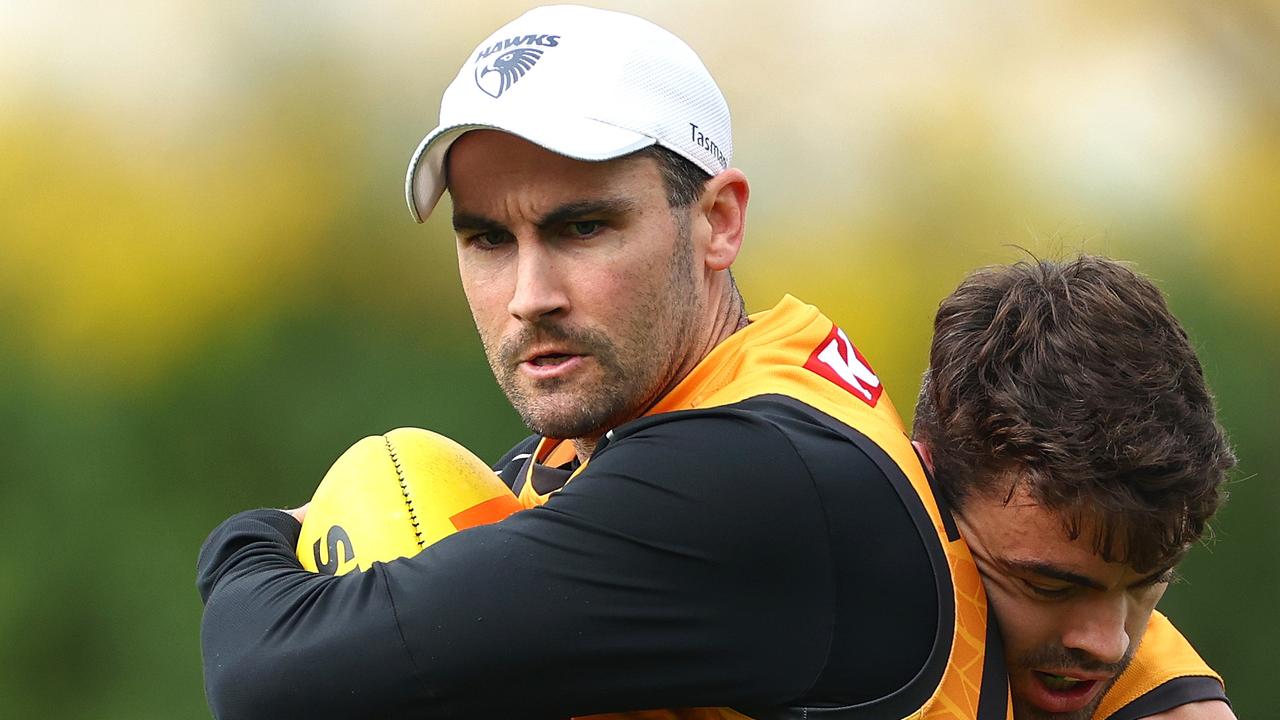 Hawthorn veteran Chad Wingard could miss a month of football following another calf injury suffered at training on Thursday. Picture: Quinn Rooney / Getty Images