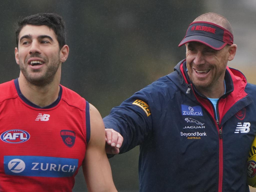 Petracca’s future is uncertain. Picture: Tess Gellie/Melbourne FC