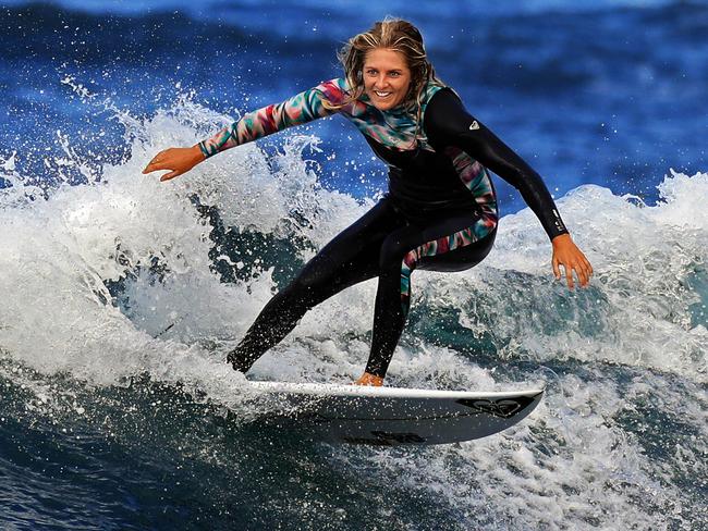 Gilmore during a lay-day at Bells Beach. Picture: Aaron Francis