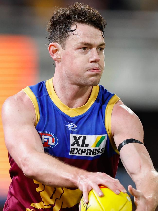 Lachie Neale has won two Brownlows as a Lion. (Photo by Russell Freeman/AFL Photos via Getty Images)