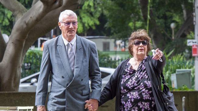 William Spedding pictured in grey suit walking into Supreme Court. NSW Picture: NewsWire / Monique Harmer