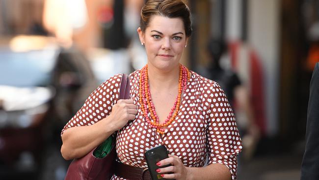 Greens Senator Sarah Hanson-Young arrives at the Federal Court in Sydney last month. Picture: AAP / Dan Himbrechts