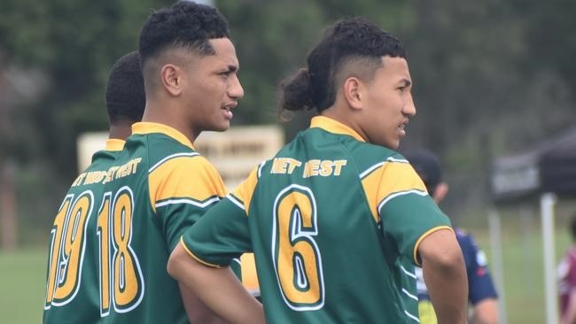 Met West players warm up ahead of a clash at the championships.