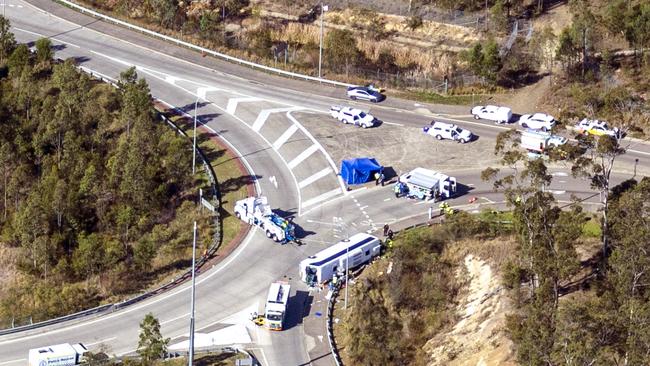 Aerial shot of the crash site. NCA NewsWire / Christian Gilles