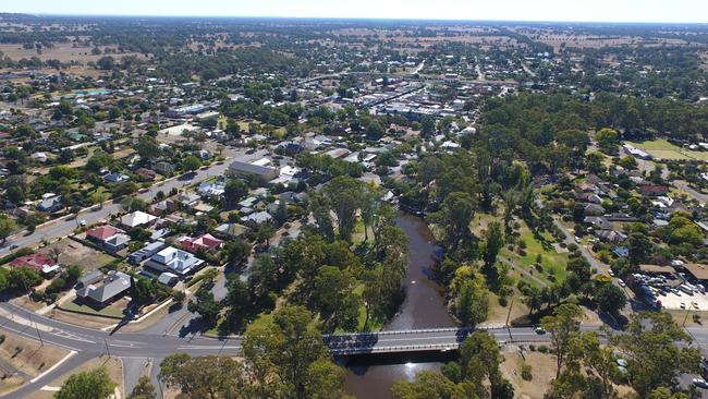 What the creek and its surrounds usually look like. Picture: Anthony Chisholm.