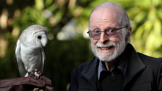 Graham Medlin with Cooper the barn owl. Picture: Calum Robertson