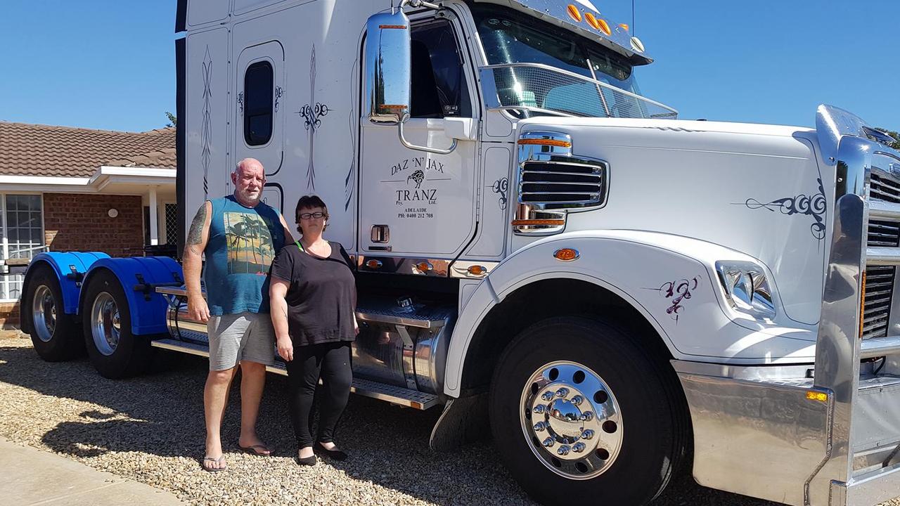 Jacqui-Lee Pollard is speaking out about truck safety following the fatal crash that claimed her husband Darren Pollard's life. The 59-year-old was behind the wheel of his Toyota SUV when a semi-trailer crashed into him on Sunday. Picture: Facebook/Darren Pollard