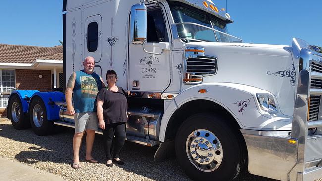 Jacqui-Lee Pollard is speaking out about truck safety following the fatal crash that claimed her husband Darren Pollard's life. The 59-year-old was behind the wheel of his Toyota SUV when a semi-trailer crashed into him on Sunday. Picture: Facebook/Darren Pollard