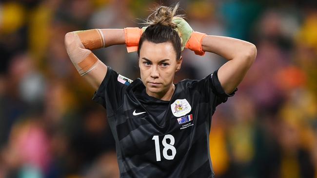 You won’t find her No. 18 shirt in any stores. Picture: Justin Setterfield/Getty Images