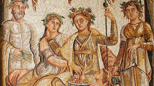 The Wedding of Ariadne, a Roman mosaic, from the 2nd century AD.