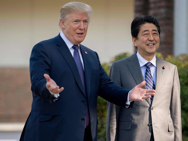 Japan's Prime Minister Shinzo Abe has been a regular visitor at the White House. Picture: AFP