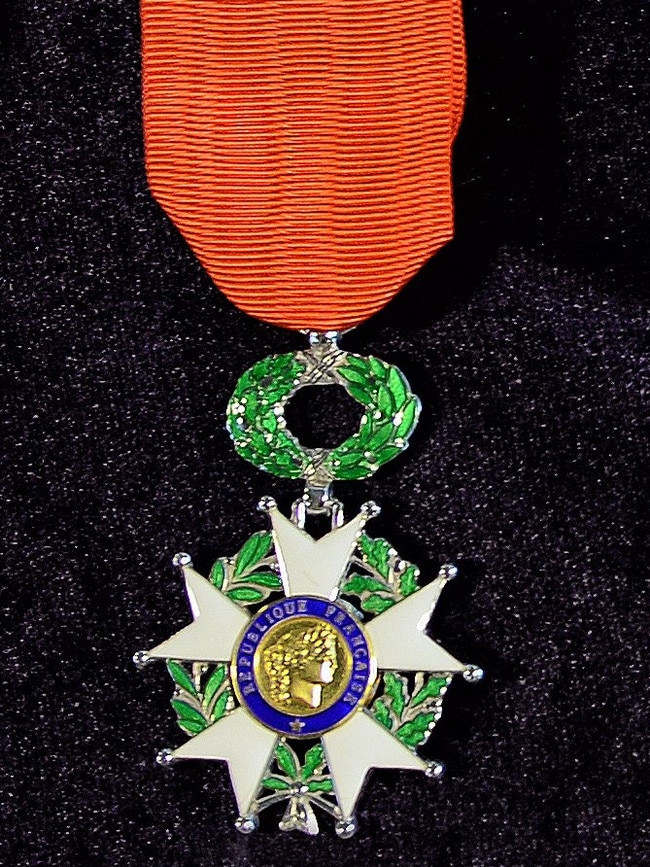 The Legion of Honour is the highest French order of merit.