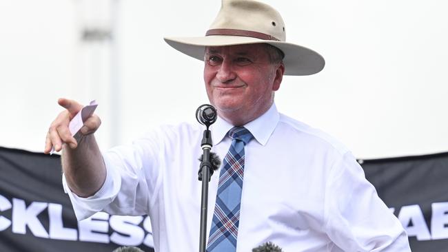 Could Barnaby Joyce be about to swap his Akubra for a trucker cap? Picture: Martin Ollman