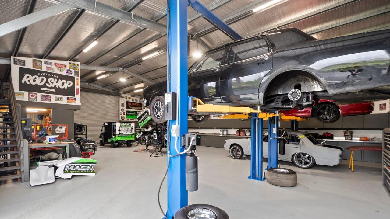 One of the current owners is a car enthusiast and uses the home as a showroom and to showcase his collection.