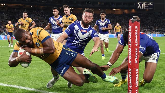 The Eels have missed Sivo’s power and try-scoring ability on the left edge. Picture: Matt King/Getty Images