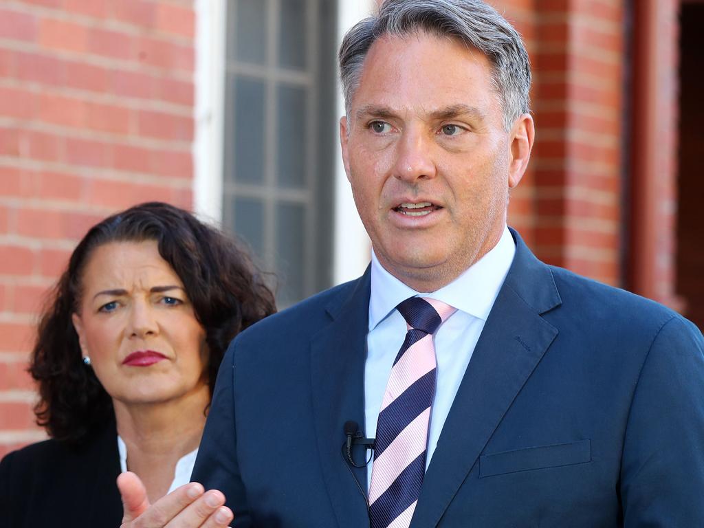 Richard Marles, pictured with Corangamite MP Libby Coker, says Labor is united on border protection. Picture: Alison Wynd