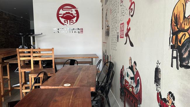 One of the many tables customers would enjoy handmade Dumplings and asian cuisine during its 5 month tenure of opening.