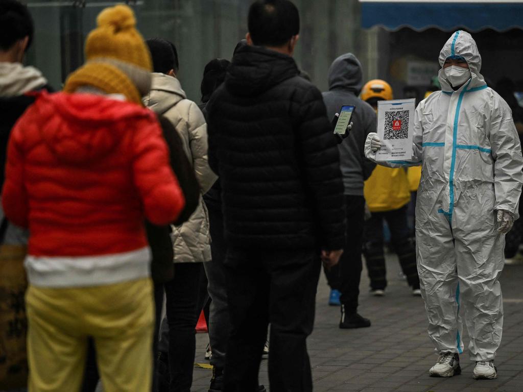 China is battling growing outbreaks in the capital and elsewhere. Picture: Noel Celis/AFP