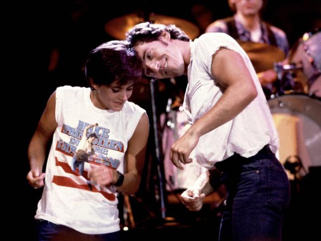 Cox starred in the music video for Bruce Springsteen's 'Dancing in the Dark'.