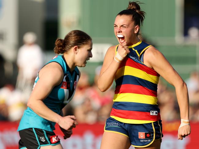 Ebony Marinoff is optimistic about the Crows making a premiership tilt in 2025.