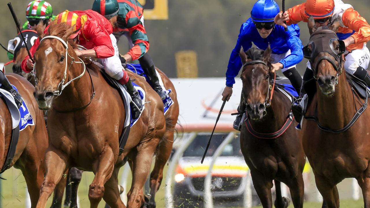 Rainbow Connection (left) is appreciating racing on dry tracks this campaign. Picture: Getty Images