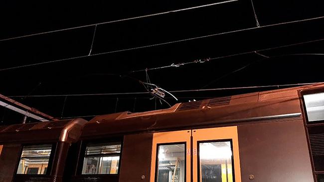 Sydney Trains warn commuters face lengthy delays due to the overhead wiring repairs.