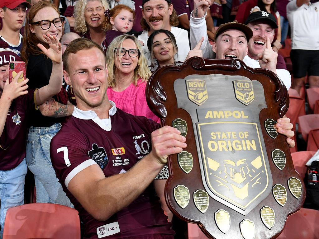 Green’s successor will be tasked with reclaiming the Origin shield, which the Maroons last held in 2020. Picture: Bradley Kanaris/Getty Images